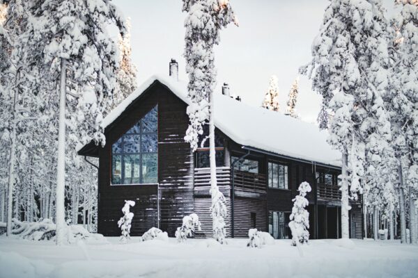 Villa Outside Winter